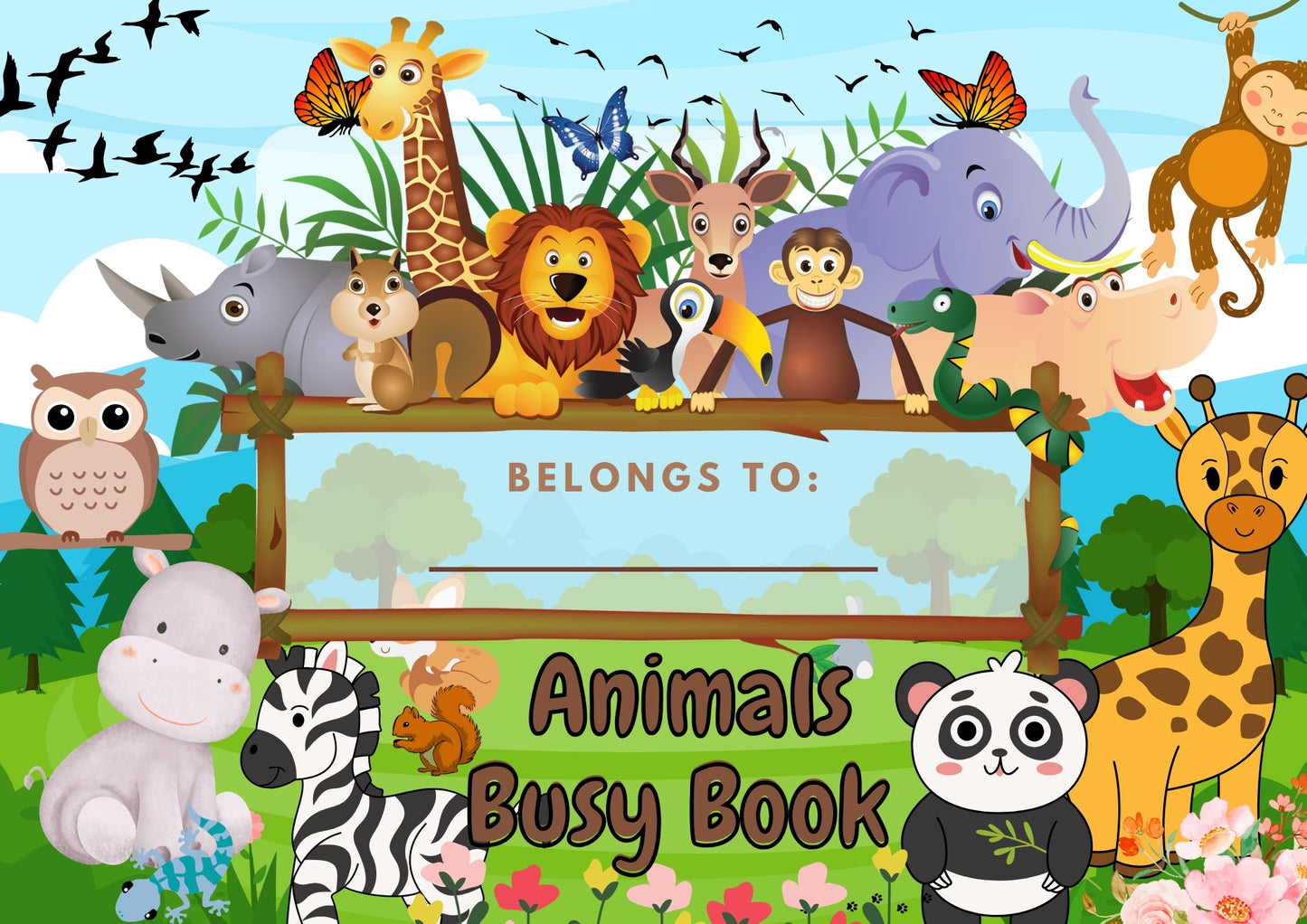 Animals Busy Book