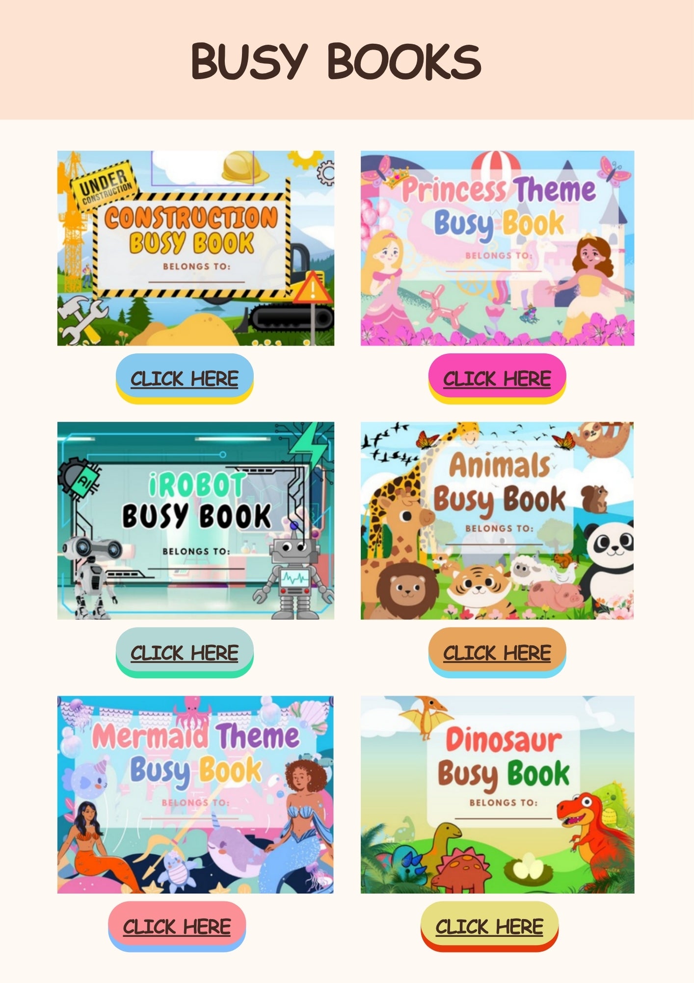 Busy Book Bundle