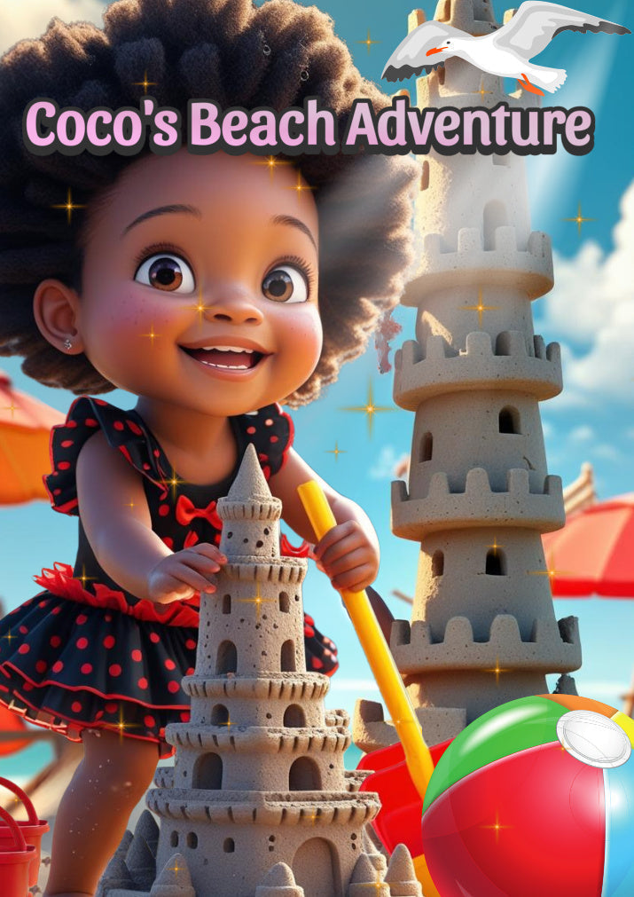 Coco's Beach Adventure digital storybook cover