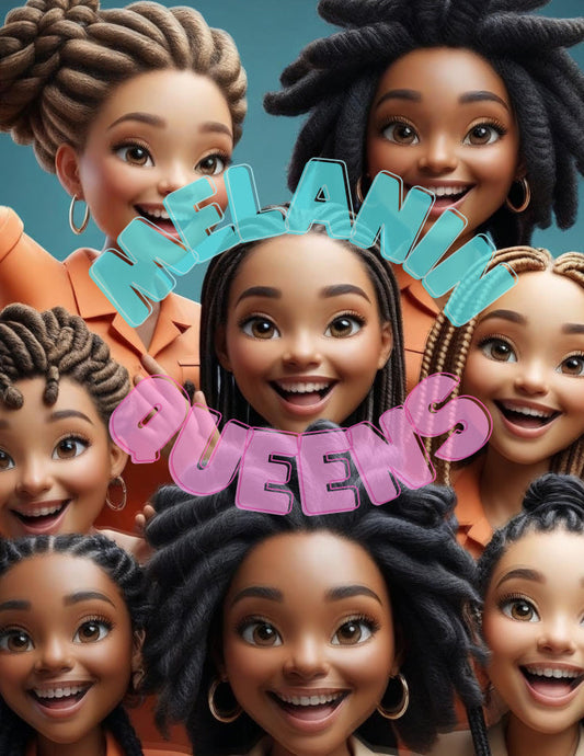Melanin Queens Coloring Pages cover